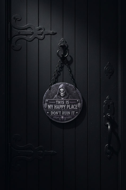 "This is my happy place... don't ruin it" Sign