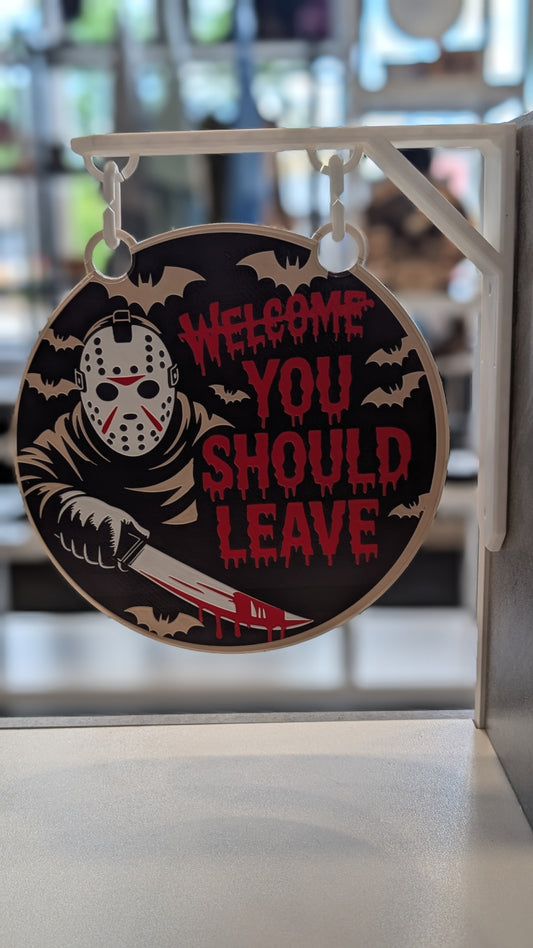 Just Waiting for Halloween Sign