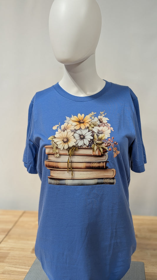 Books & Blooms Tee
