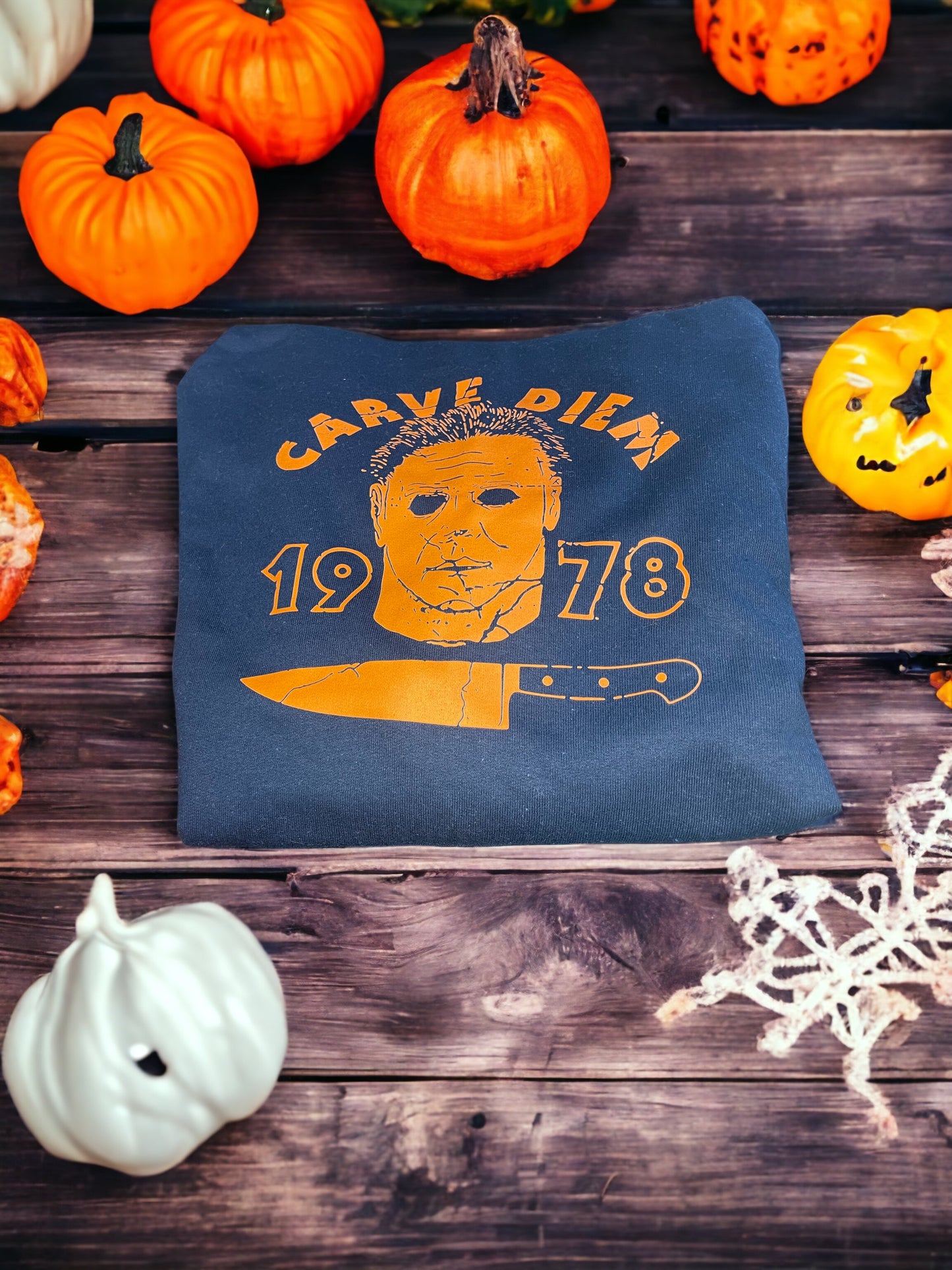 Blue carve diem- 1970 hoodie