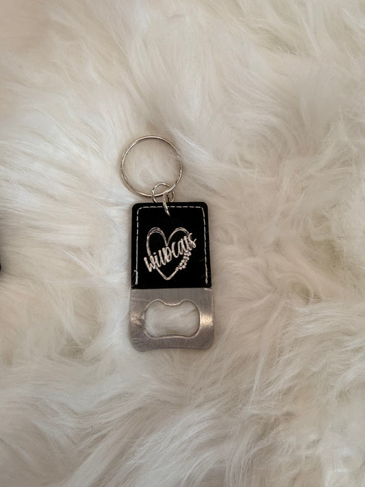 Wildcats Bottle Opener Keychain