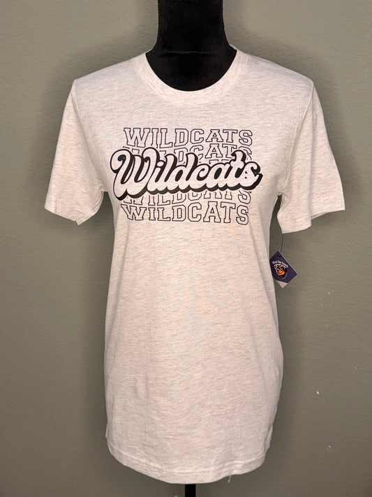 Wildcats Stacked Tee