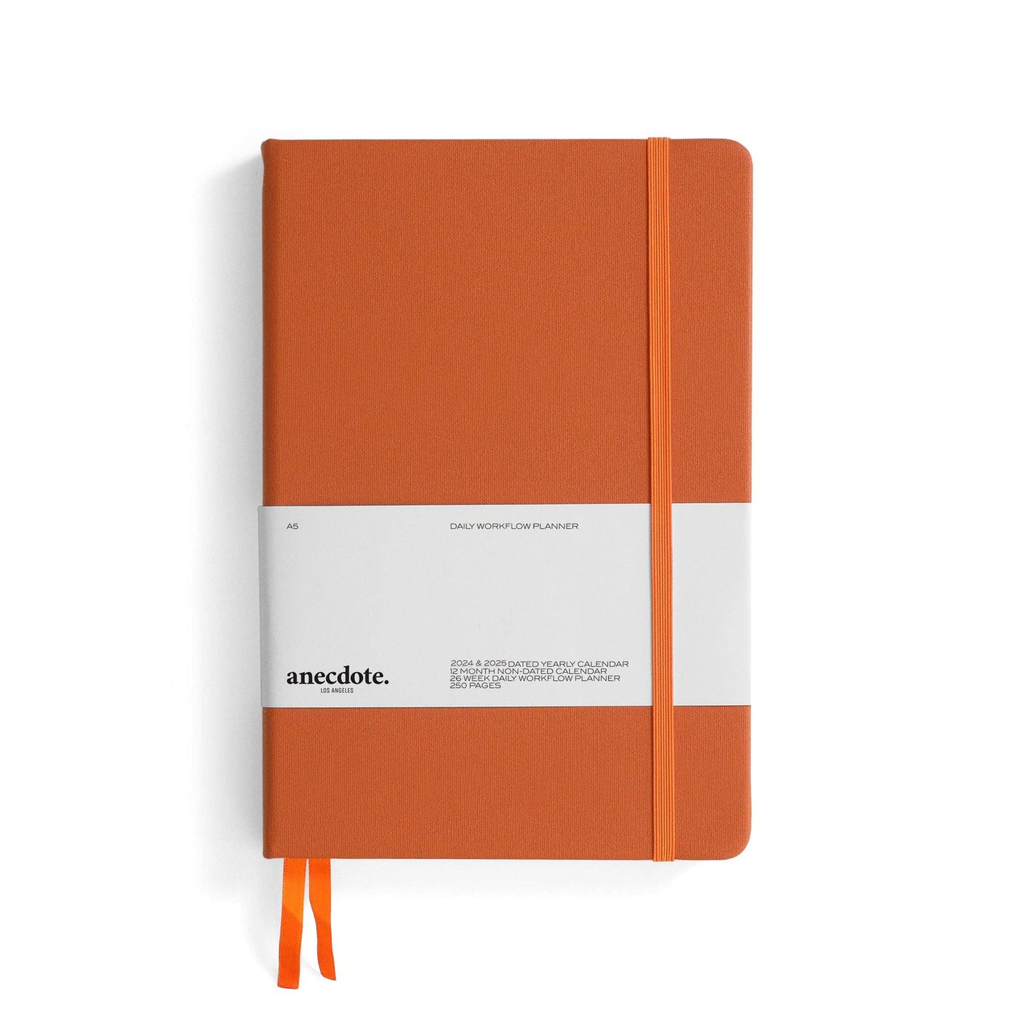 The Daily Planner - Hardcover with Library Buckram Cover: Dutch Blue