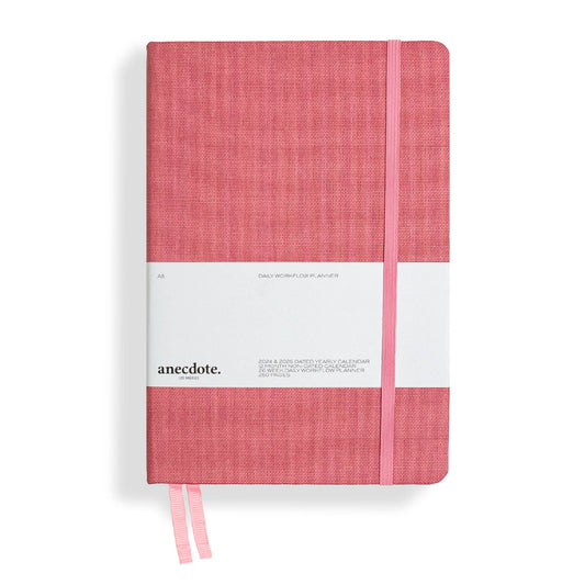 The Daily Planner - Hardcover with Library Buckram Cover: Blossom