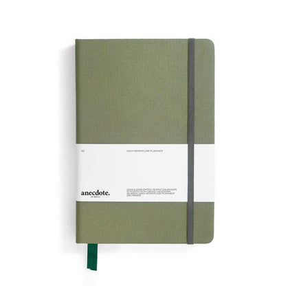 The Daily Planner - Hardcover with Library Buckram Cover: Blossom