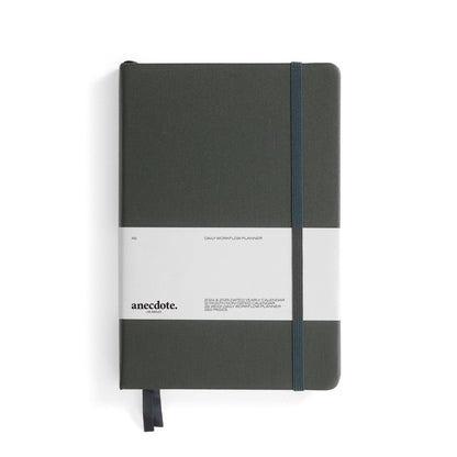 The Daily Planner - Hardcover with Library Buckram Cover: Evergreen