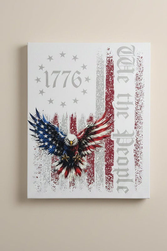 Textured Eagle Canvas Print