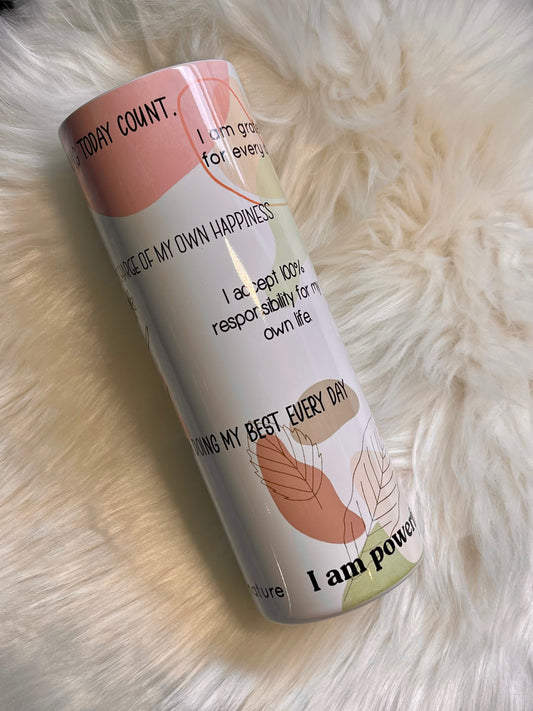 Make today Count 20 ounce Tumbler