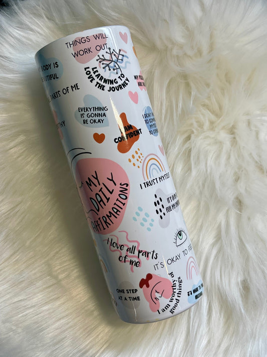 Daily Affirmations 20 ounce Tumbler