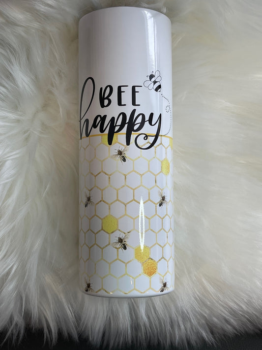 Bee Happy 20 ounce Tumbler