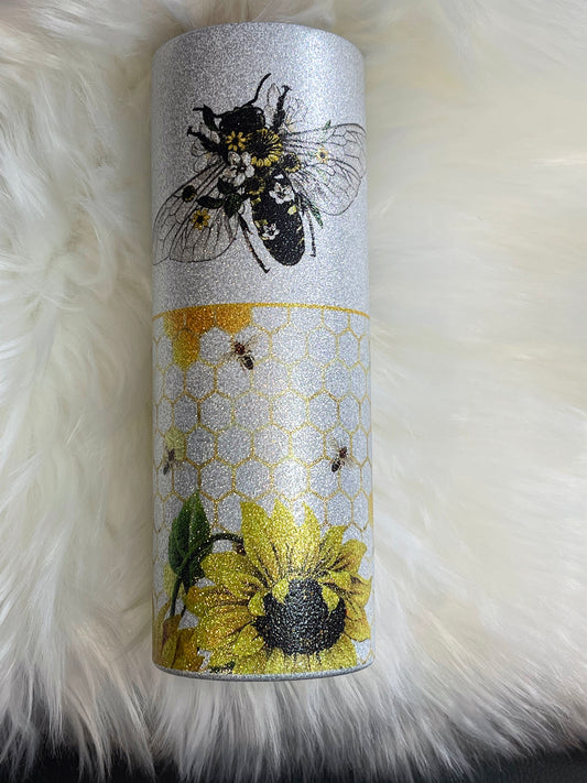 Bee Happy 20 ounce Tumbler