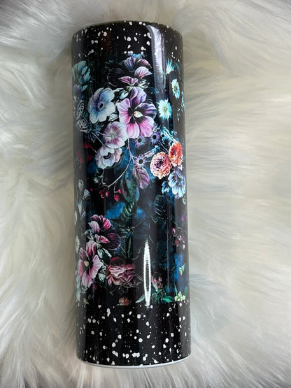 Dark Floral 20oz Tumbler