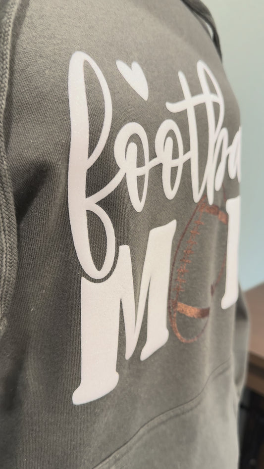 Football Mom Glitter Hoodie