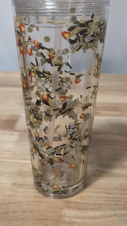 Camping Sno-Globe Tumbler