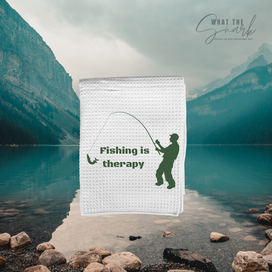 Escape with Fishing kitchen towels – What The Snark LLC