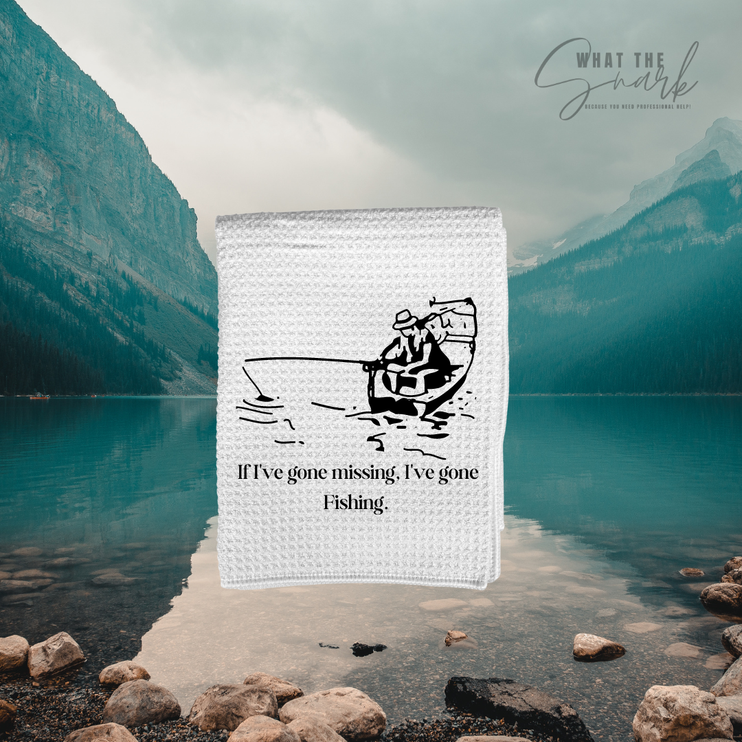 Escape with Fishing kitchen towels