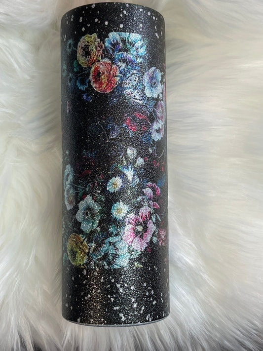 Dark Floral 20oz Tumbler
