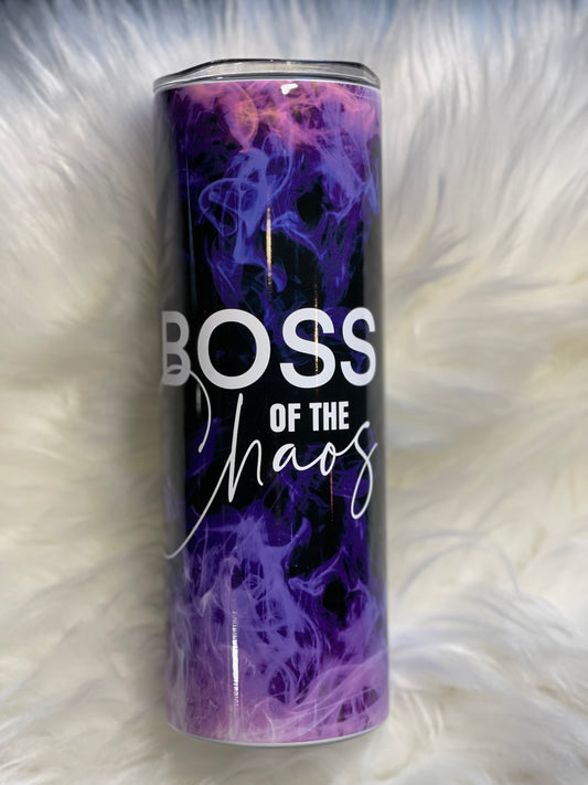 Boss of The Chaos Glossy Tumbler
