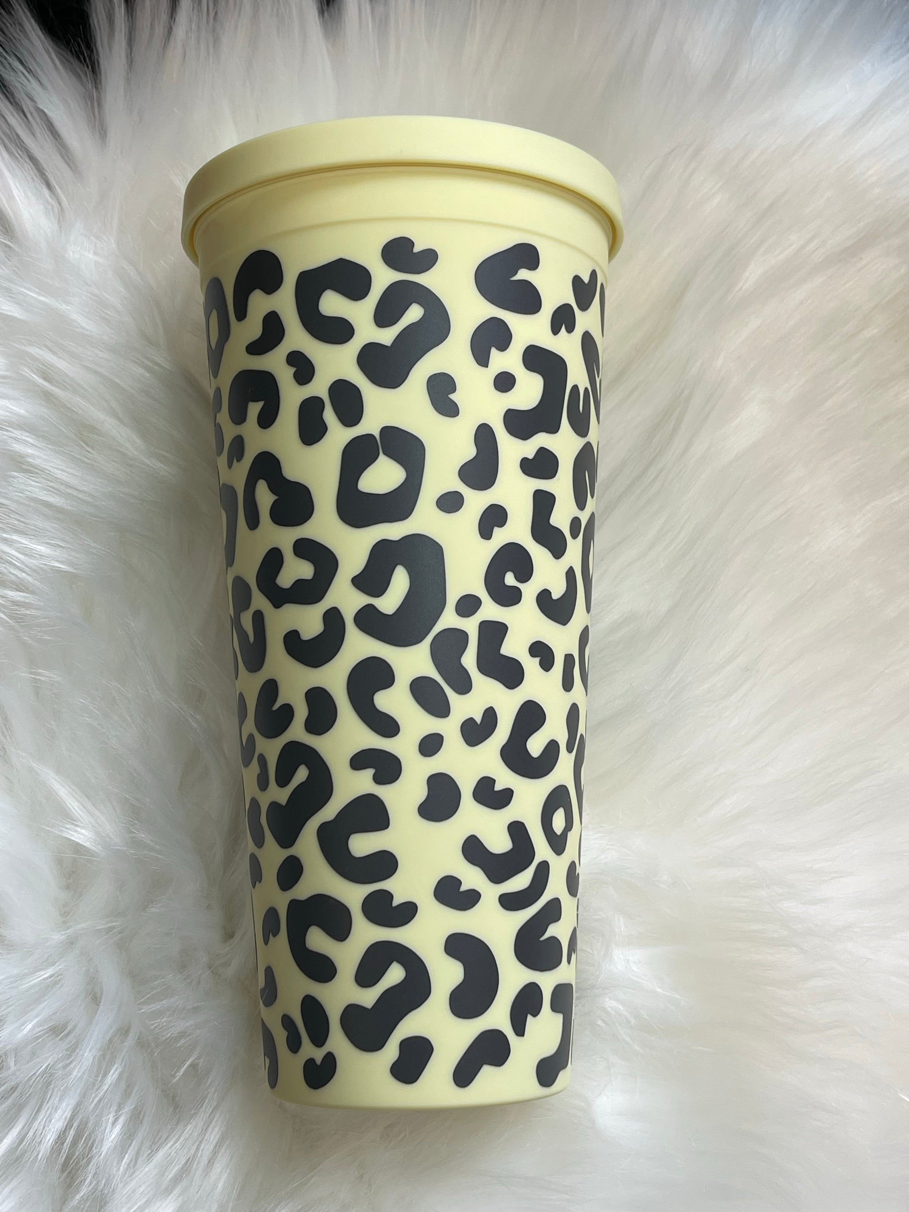 22oz Leopard Cup