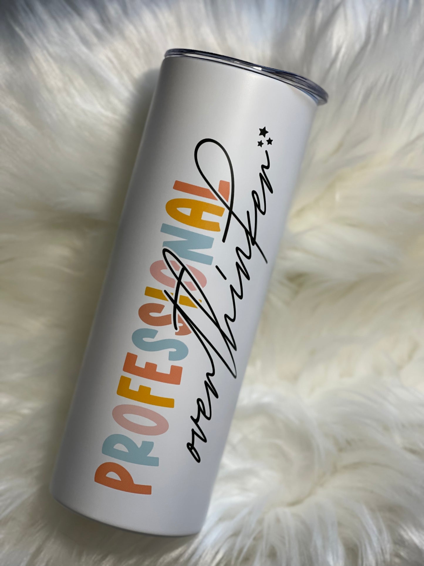 Professional Overthinker 20oz Glossy Tumbler