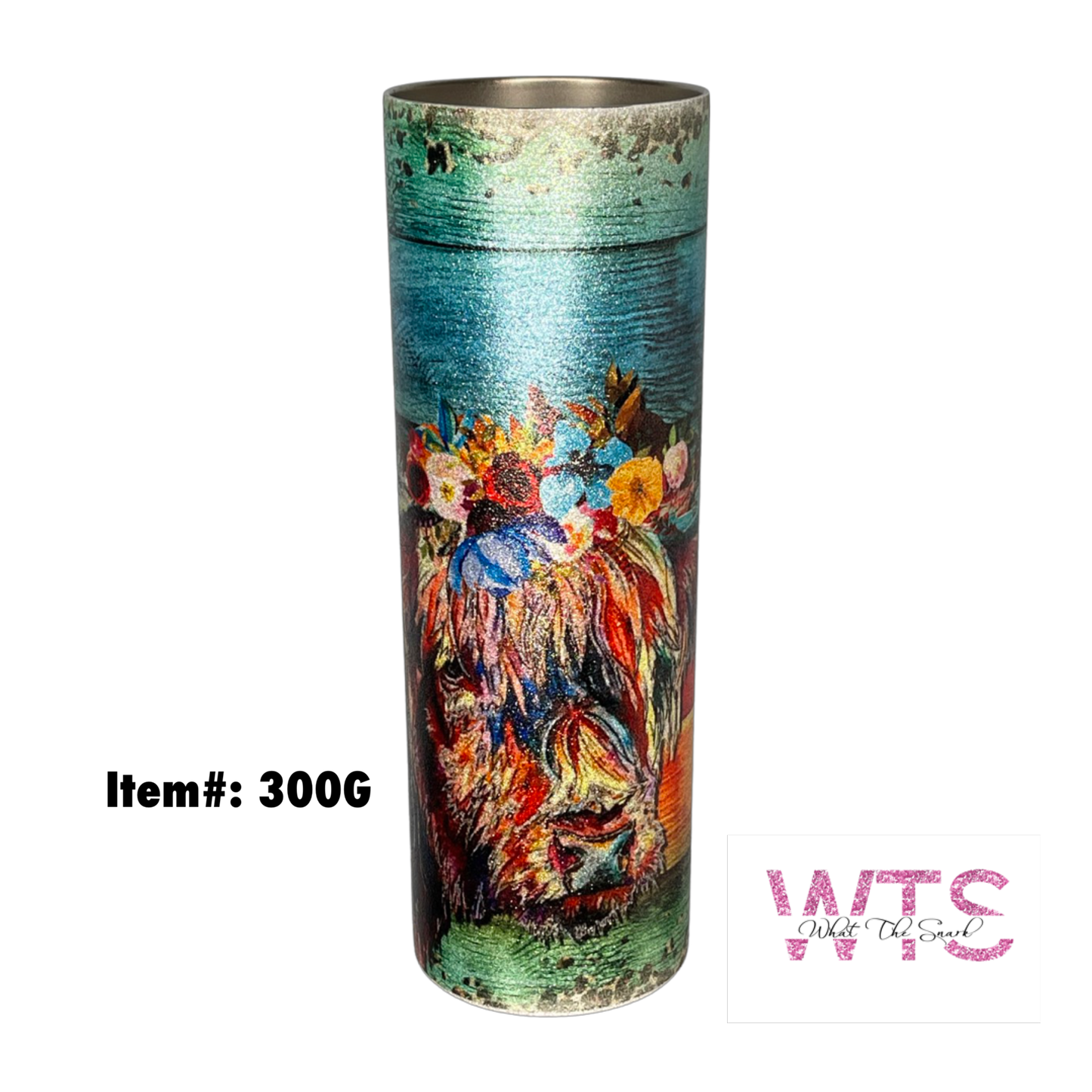 Fancy Steer  Glitter Tumbler