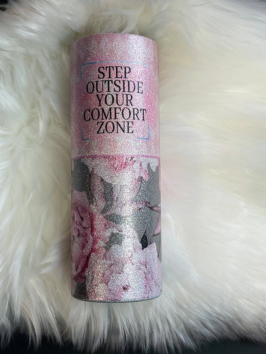 Be Yourself 20oz Glitter Tumbler