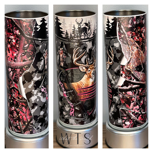 Pink Buck Hunter Tumbler